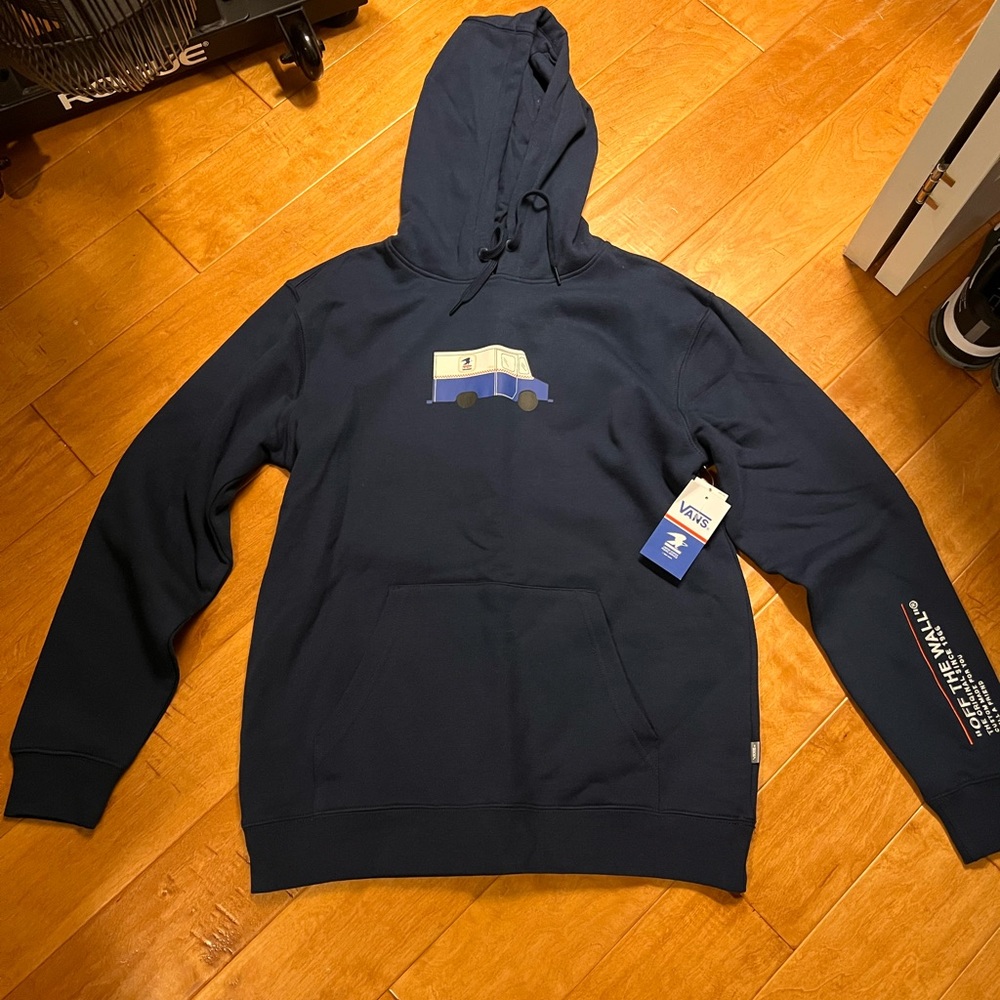 NWT-USPS/VANS Limited Edition Dark Blue Hoodie-Men’s SzM